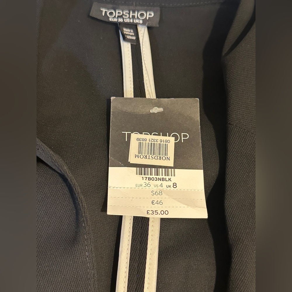 NWT, Nordstrom‎ Topshop Black Blazer - Picture 3 of 5